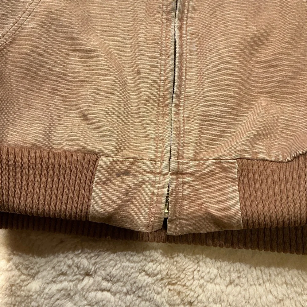 Vintage distressed tan hooded Carhartt jacket - Picture 9 of 12